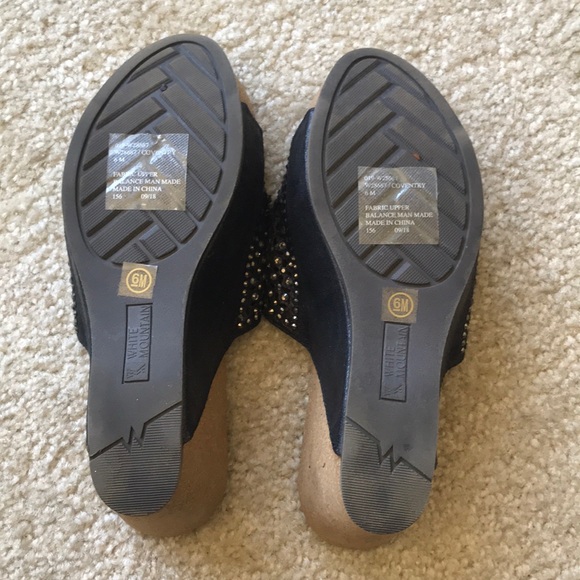 White Mountain rhinestone sandals - Picture 6 of 8